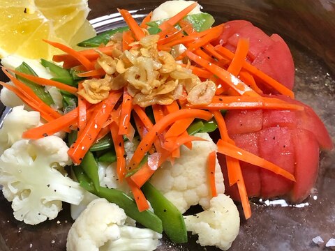 【白ワインに合う】シンプル野菜サラダ